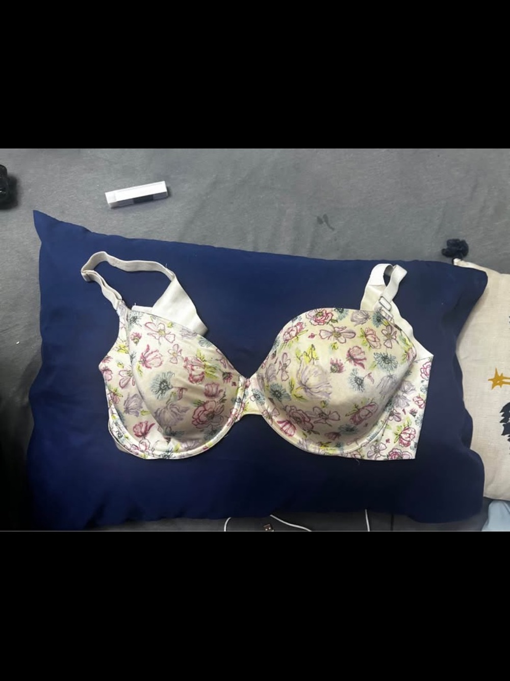 Floral Underwire Bra - White/Pastel